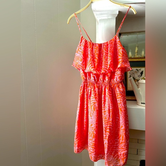 Lilly Pulitzer pink peach print size M - Picture 4 of 4